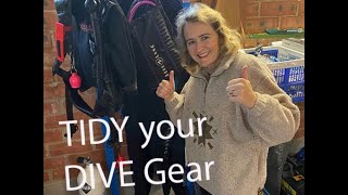 TIDY your DIVE gear - ORGANISE DIVE EQUIPMENT