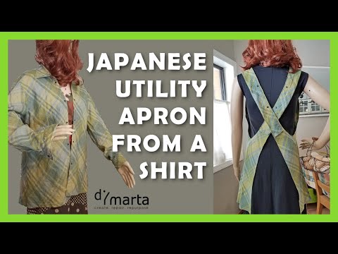 Pattern #2043 Luna Crossback Japanese Style Apron