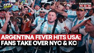 FIFA World Cup: Argentinian Fans Take Over KC & Times Square Ahead Of Team's Opener Against Algeria