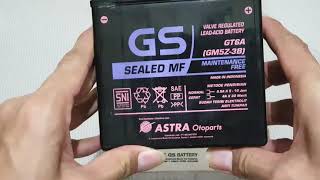 NEW! Cara mengetahui aki gs ori dan kw sepeda motor | How to know ori or fake battery accu GS Astra