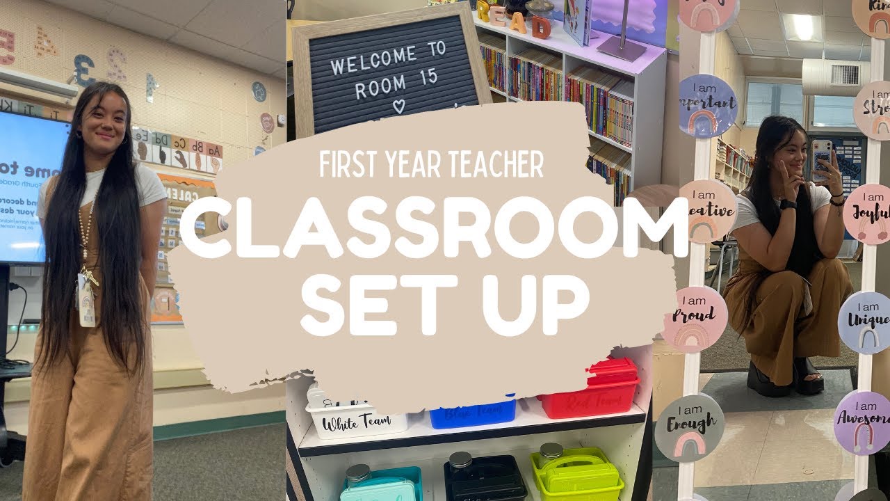 Classroom Setup Vlog First Year Teacher YouTube