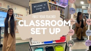 Classroom Setup Vlog | First Year Teacher