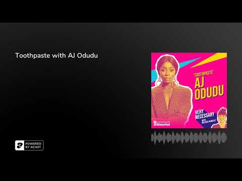 Toothpaste with AJ Odudu