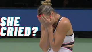Fans Were Shocked… Sabalenka in Tears After US Open Match 😭