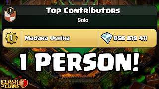 INSANE Solo Clan Rush ALREADY COMPLETE?! Here's How He Did It! (Clash Of Clans) screenshot 3