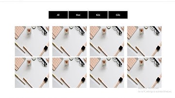 How To Create Portfolio Filterable Gallery Using HTML & CSS || Mixitup jquery