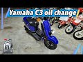 Yamaha C3 engine oil change walkthrough 