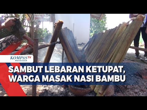 Sambut Lebaran Ketupat, Warga Masak Nasi Bambu