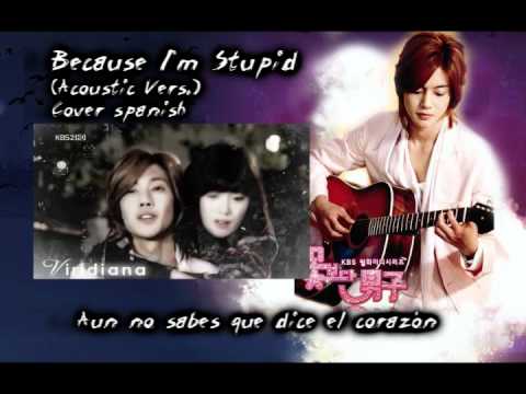 Kim Hyun Joong Because I M Stupid Acoustic Spanish Cover By