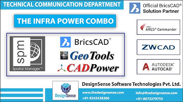 The Infra Power Combo: BricsCAD + Spatial Manager + GeoTools + CADPower | Designsense Software’s