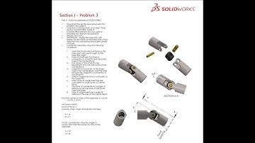 Solidworks CSWA Exam Practice | ASSEMBLY | Section J - 3