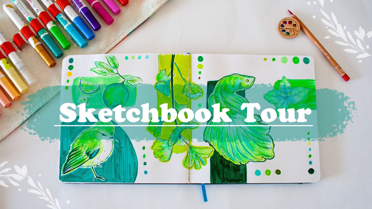 Sketchbook Tour December 2023/ illo sketchbook YouTube