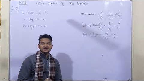 Linear Equation in Two Variables || MCQ|| Question-2 || SOSE maths