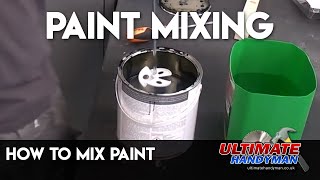 How to mix paint