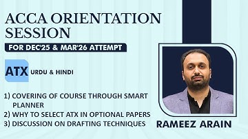 ACCA ATX U | Covering of course through smart planner | Why Select ATX | Dec