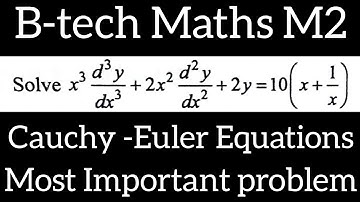 cauchy Euler equation in telugu@maths naresh eclass