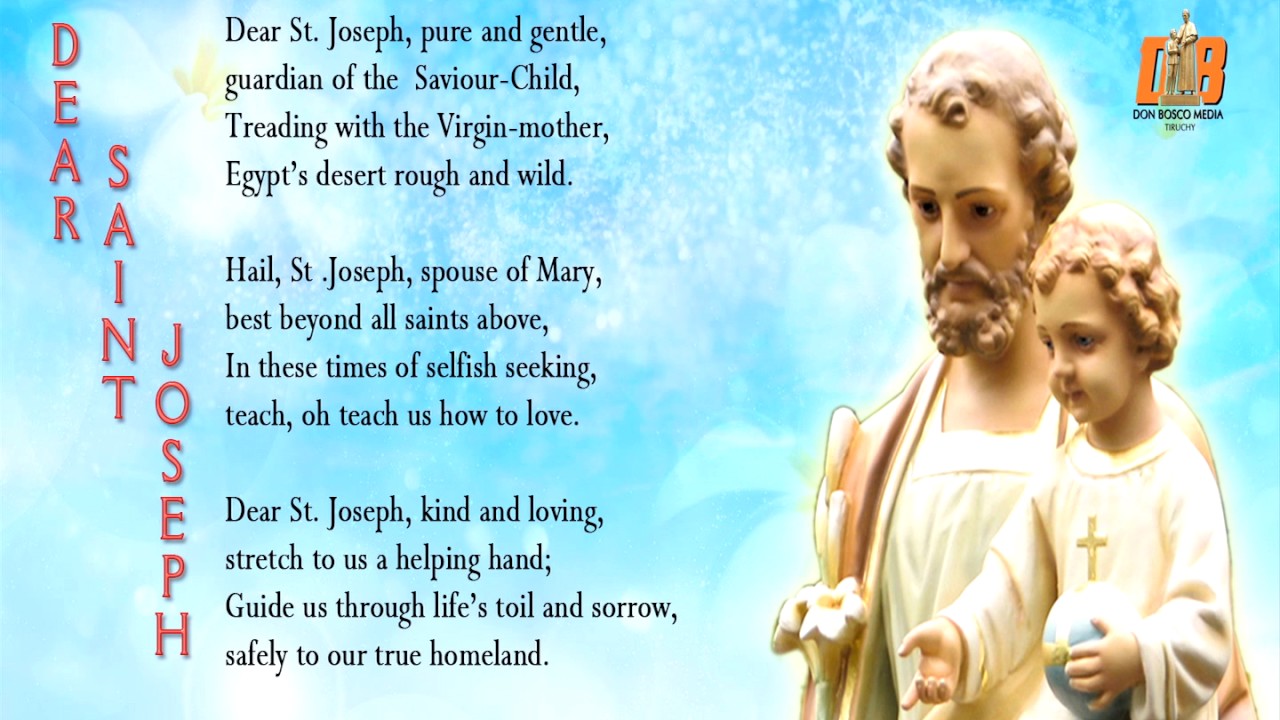 Dear Saint Joseph