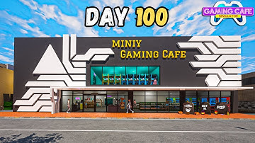 I Spent 100 Days In Gaming Cafe  Simulator In HINDI
