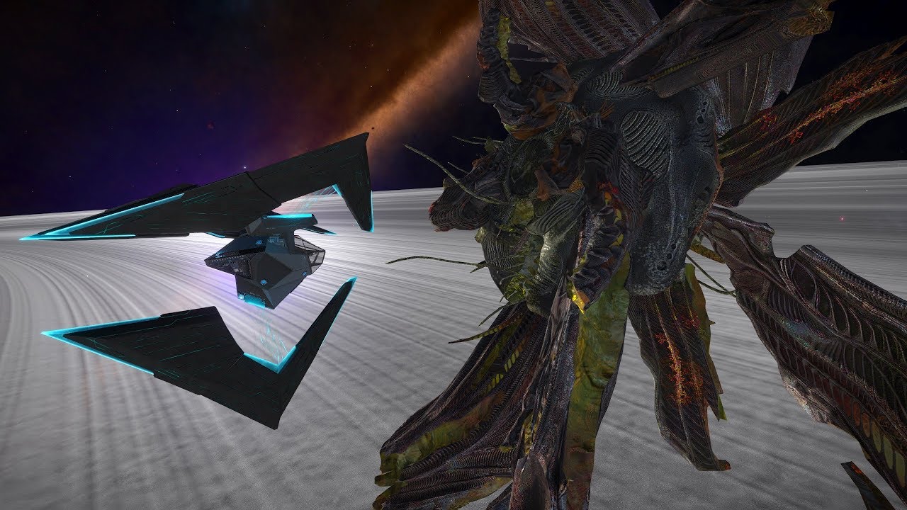 Elite Dangerous Basilisk vs Guardian SLF Lance XG9 Gauss Focus Cannon