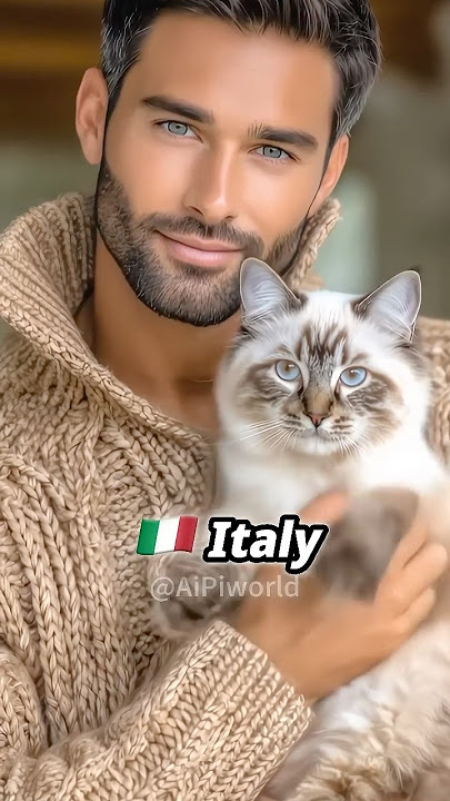 The Most Handsome Men and Their Irresistible Cats Pt6😻🐾 #shorts #handsome #men #aiart #イケメン