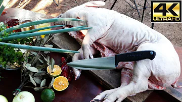 Como assar o porco no chão?