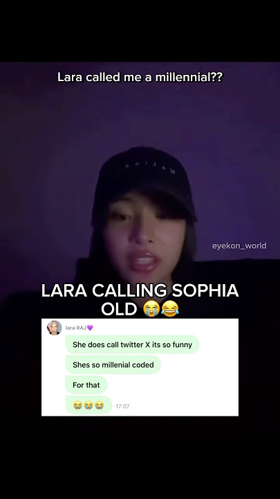 lara calling sophia old 😂😭 #katseye #lara #sophia
