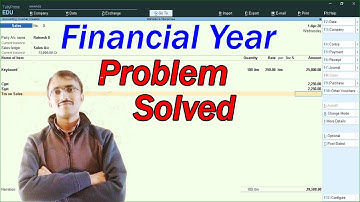 Financial year problem in tally prime in hindi and english