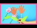 Handprint Flower Craft for Kids - simple Spring craft for kids