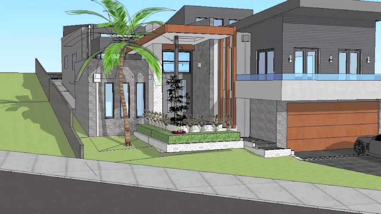 Archiscale university hill Project sketchup pro 