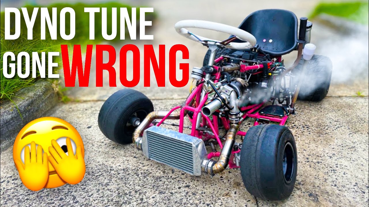 125cc turbo go kart blows up on our dyno youtube