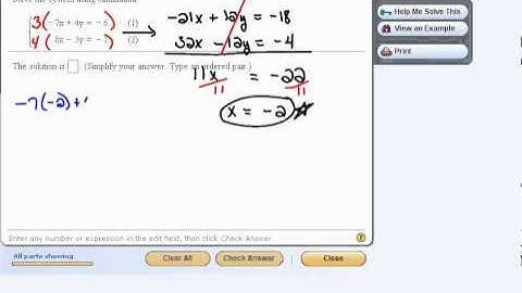 Systems of Equations:  Elimination Method  3.1