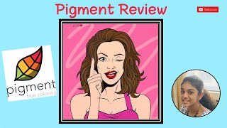 PIGMENT APP REVIEW || Digital Coloring using pigment || BY - Amisha Pradeep screenshot 1