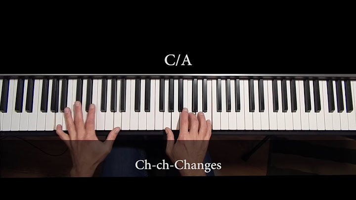 Changes Piano version - Piano performance video thumbnail