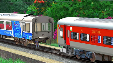 LHB RED COUPLING LHB VISTADOME TRAIN | BUMPY RAILROAD | Train Simulator | Railworks 3 | NTG GAMING