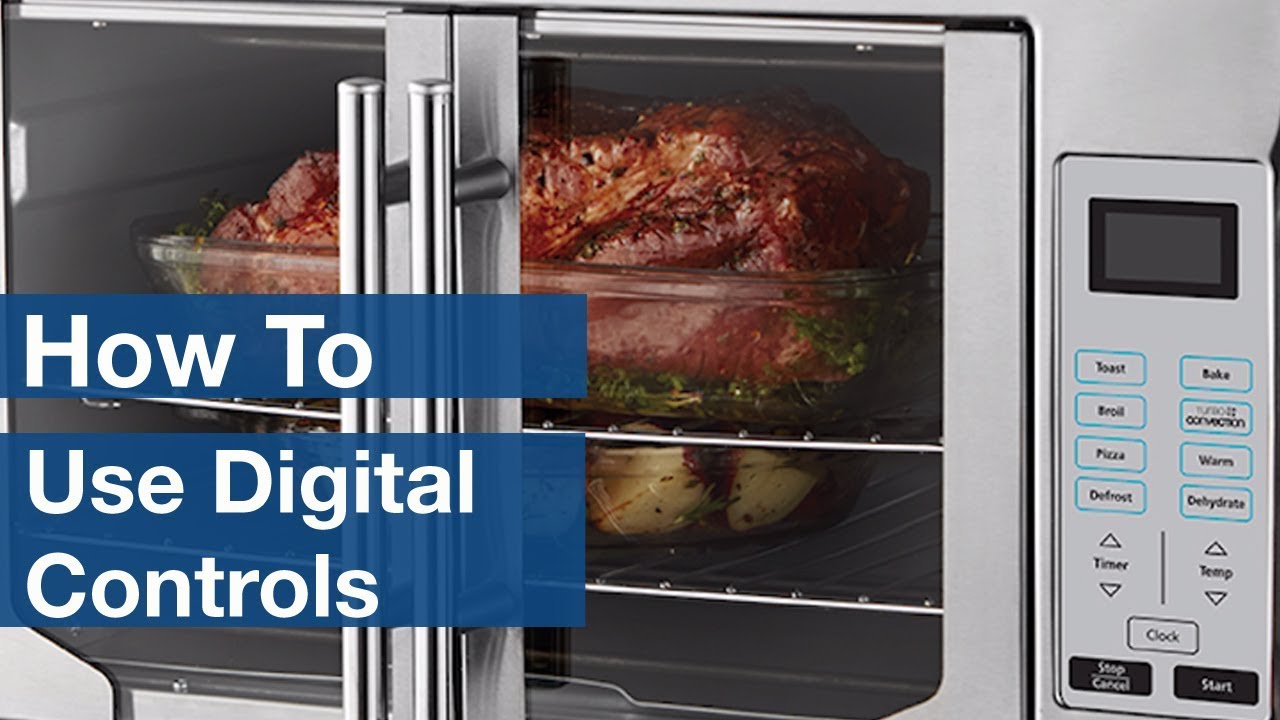 How To Use Digital Controls On Countertop Ovens Oster Youtube