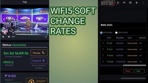 HOW TO CHANGE WIFI RATES ON WIFI5-SOFT USING CP.