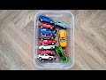 A Narrow Box With Toy Cars Inside