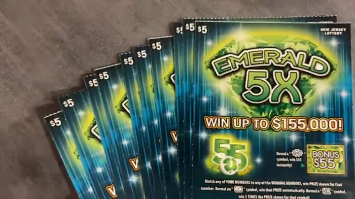 10 in a Row of Emerald 5X - NJ Lottery