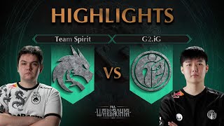 LOSER IS OUT! Team Spirit vs G2.iG  HIGHLIGHTS  PGL Wallachia S1 l DOTA2