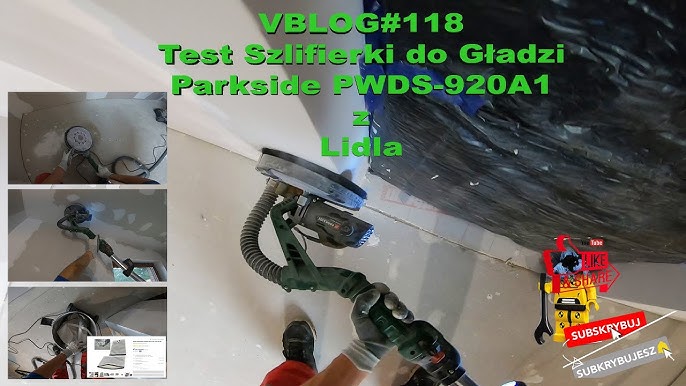 Parkside PWDS 920 B2 Wand- und Deckenschleifer, Schleifgiraffe,  Teleskopschleifer - YouTube