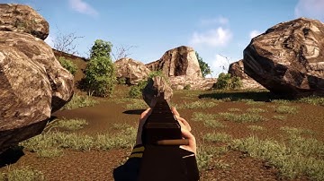 Cryengine: Pacific Island, Shooting at Rock, Rock Avalanche