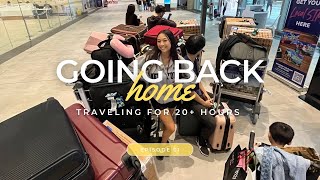 GOING BACK HOME TO THE PHILIPPINES EP01: Traveling for 20+ Hours