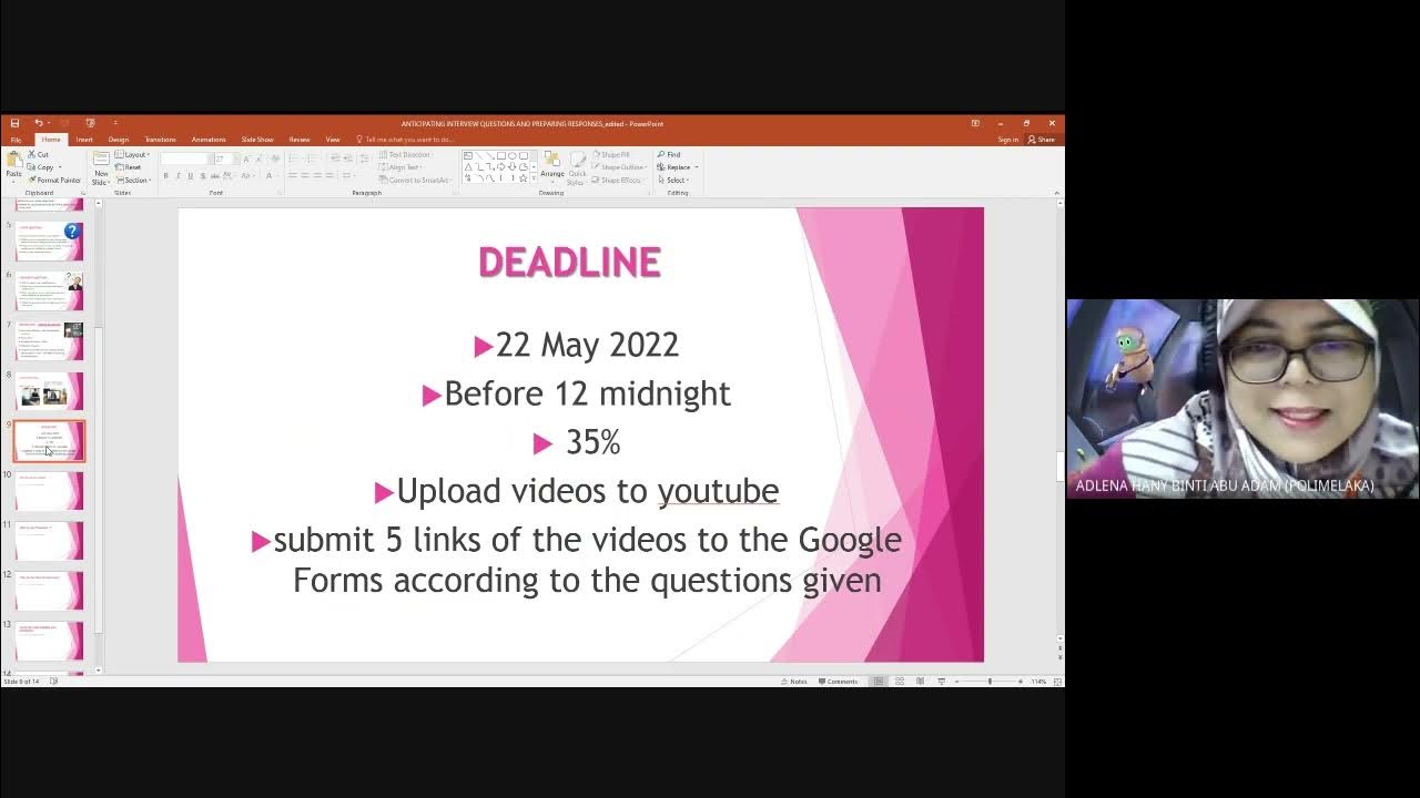 Job Interview Video Recording Guidelines YouTube