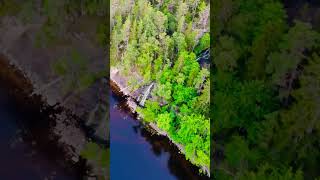 #shortvideo #nature #swedish #sverige #travel #meditation #visitsweden #drone #waterfall