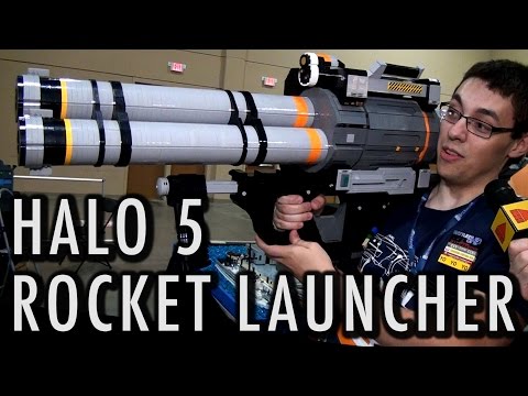 LEGO Halo 5 rocket launcher SPNKr | Brickworld Chicago 2016
