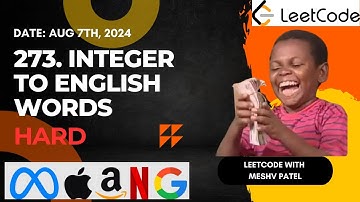 273. Integer to English Words | Recursion | String | Leetcode Daily Challenge | DSA