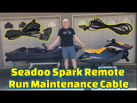 Run Seadoo Spark With The Deck COMPLETELY Off! Remote Run Maintenance Cable!