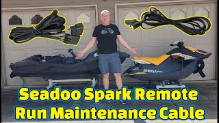 Run It With The Deck Off! Seadoo Spark Remote Run Maintenance Cable