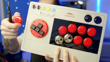 Putting SANWA arcade buttons in my custom 8bitdo Arcade Stick