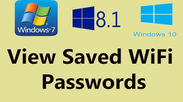 How to View Saved WiFi Passwords on Windows